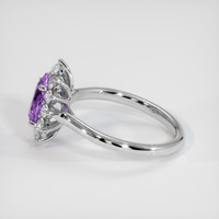 1.09 Ct. Sapphire Ring, 14K White Gold 4