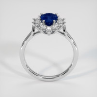 1.52 Ct. Blue Sapphire Ring, 14K White Gold 3