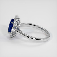 1.52 Ct. Blue Sapphire Ring, 14K White Gold 4