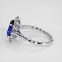 1.68 Ct. Blue Sapphire Ring, 18K White Gold 4
