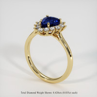 1.78 Ct. Sapphire Ring, 18K Yellow Gold 2