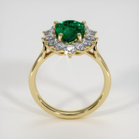 1.76 Ct. Emerald Ring, 18K Yellow Gold 3