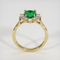 1.16 Ct. Emerald Ring, 18K Yellow Gold 3