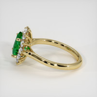 1.16 Ct. Emerald Ring, 18K Yellow Gold 4
