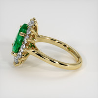 2.03 Ct. Emerald Ring, 18K Yellow Gold 4