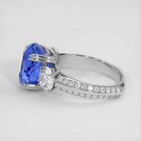 7.71 Ct. Blue Sapphire Ring, Platinum 950 4