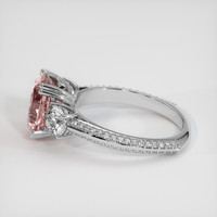 4.13 Ct. Padparadscha Sapphire Ring, Platinum 950 4