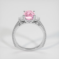 3.04 Ct. Pink Sapphire Ring, 14K White Gold 3