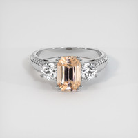 2.08 Ct. Sapphire Ring, 14K White Gold 1