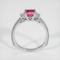 1.20 Ct. Pink Sapphire Ring, 18K White Gold 3