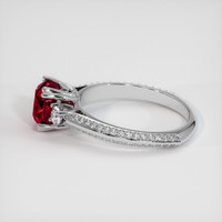 2.07 Ct. Ruby Ring, 18K White Gold 4