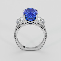 7.71 Ct. Blue Sapphire Ring, 18K White Gold 3
