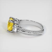5.12 Ct. Yellow Sapphire Ring, 18K White Gold 4