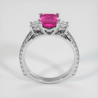 2.04 Ct. Pink Sapphire Ring, 18K White Gold 3