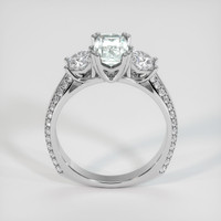 1.48 Ct. Grey Sapphire Ring, 18K White Gold 3