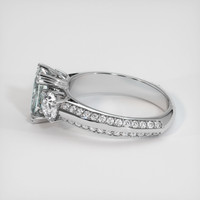 1.48 Ct. Grey Sapphire Ring, 18K White Gold 4