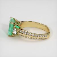 3.97 Ct. Emerald Ring, 18K Yellow Gold 4