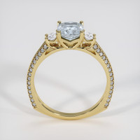 1.64 Ct. Greenish Blue Sapphire Ring, 18K Yellow Gold 3