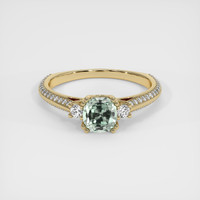 1.07 Ct. Sapphire Ring, 18K Yellow Gold 1