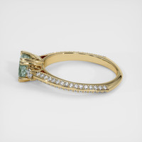 1.07 Ct. Sapphire Ring, 18K Yellow Gold 4