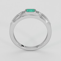 0.76 Ct. Emerald Ring, Platinum 950 3