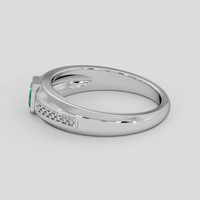 0.76 Ct. Emerald Ring, Platinum 950 4