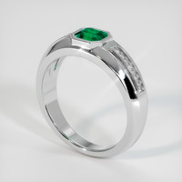 1.04 Ct. Emerald Ring, Platinum 950 2