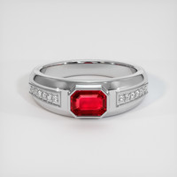 2.01 Ct. Ruby Ring, Platinum 950 1