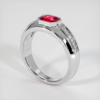 2.01 Ct. Ruby Ring, Platinum 950 2