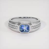0.87 Ct. Bi Color Sapphire Ring, Platinum 950 1