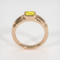 1.75 Ct. Yellow Sapphire Ring, 14K Rose Gold 3