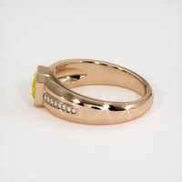 1.75 Ct. Yellow Sapphire Ring, 14K Rose Gold 4