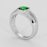 1.16 Ct. Tsavorite Garnet Ring, Silver 2