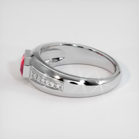 2.01 Ct. Ruby Ring, 14K White Gold 4