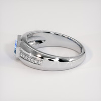 0.87 Ct. Bi Color Sapphire Ring, 14K White Gold 4