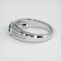 1.04 Ct. Emerald Ring, 18K White Gold 4