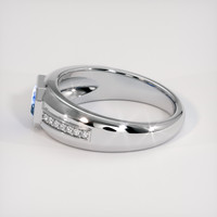 0.87 Ct. Bi Color Sapphire Ring, 18K White Gold 4