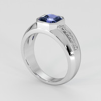 1.84 Ct. Violet Sapphire Ring, 18K White Gold 2