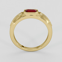 0.60 Ct. Ruby Ring, 10K Yellow Gold 3