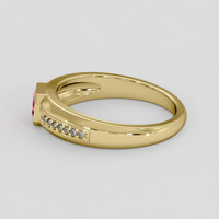 0.60 Ct. Ruby Ring, 18K Yellow Gold 4