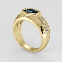 1.62 Ct. Bi Color Sapphire Ring, 18K Yellow Gold 2