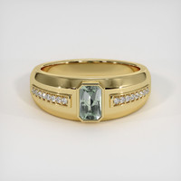 1.11 Ct. Sapphire Ring, 18K Yellow Gold 1