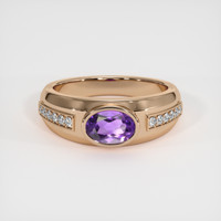 0.84 Ct. Gemstone Ring, 14K Rose Gold 1