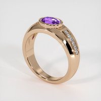 0.84 Ct. Gemstone Ring, 14K Rose Gold 2