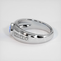 0.90 Ct. Blue Sapphire Ring, 10K White Gold 4