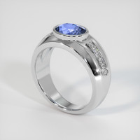 1.82 Ct. Purplish Blue Cobalt Spinel Ring, 10K White Gold 2