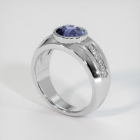 1.76 Ct. Purplish Blue Spinel Ring, 10K White Gold 2