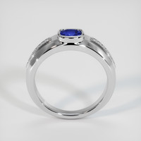 0.54 Ct. Blue Sapphire Ring, 14K White Gold 3