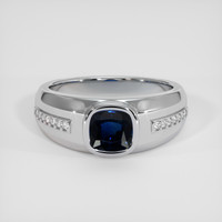 1.52 Ct. Blue Sapphire Ring, 18K White Gold 1