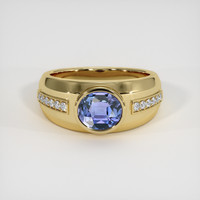 1.76 Ct. Purplish Blue Spinel Ring, 10K Yellow Gold 1